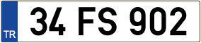Truck License Plate